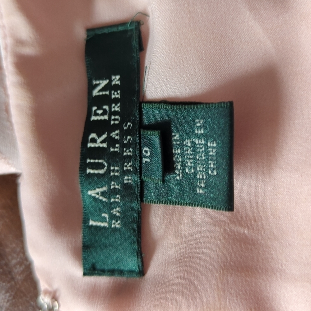 Elegant, feminine and sexy Lauren Ralph Lauren Pink Brocade Sheath Dress, sx 10 - Picture 13 of 14